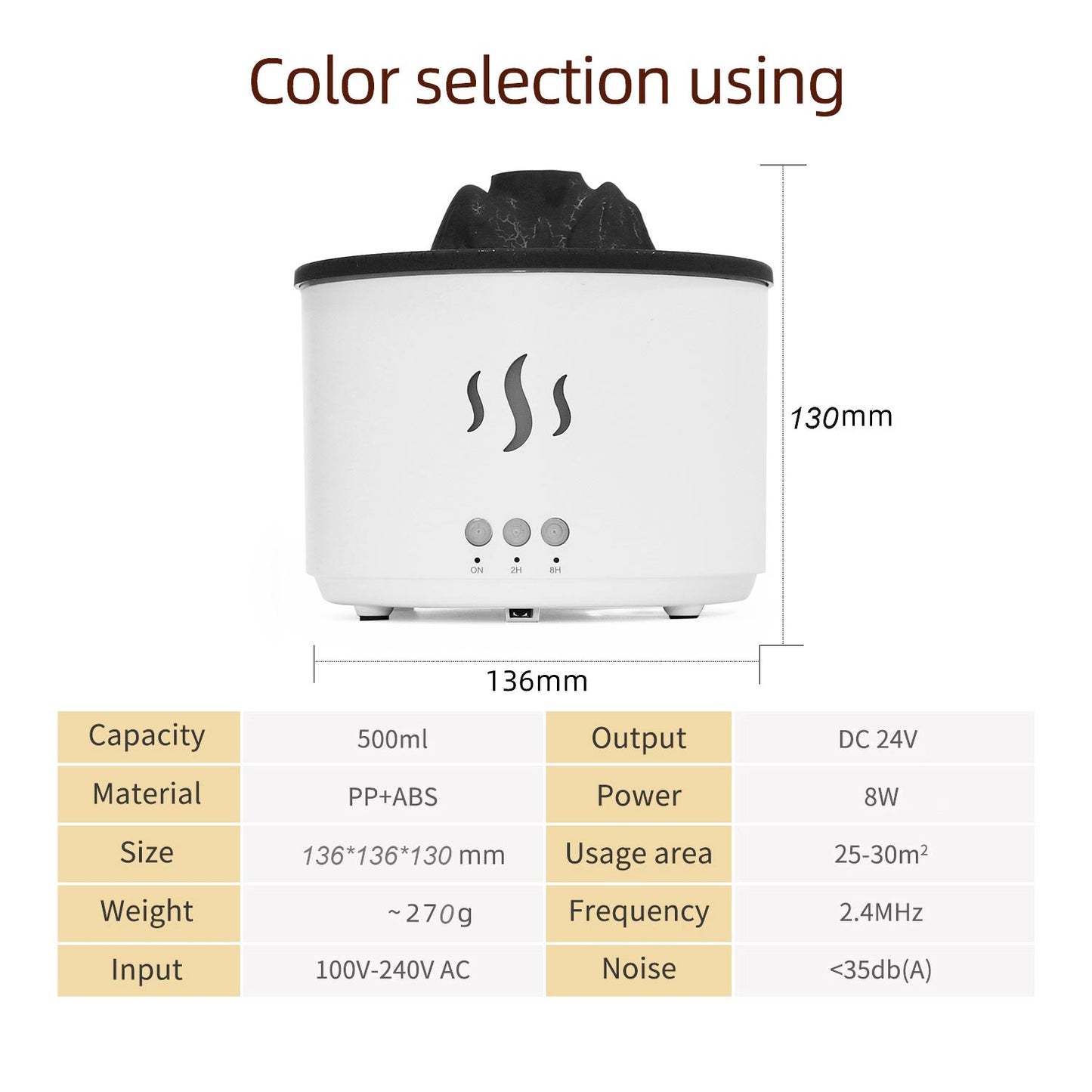 Diffuseur Volcan d'huile essentielle