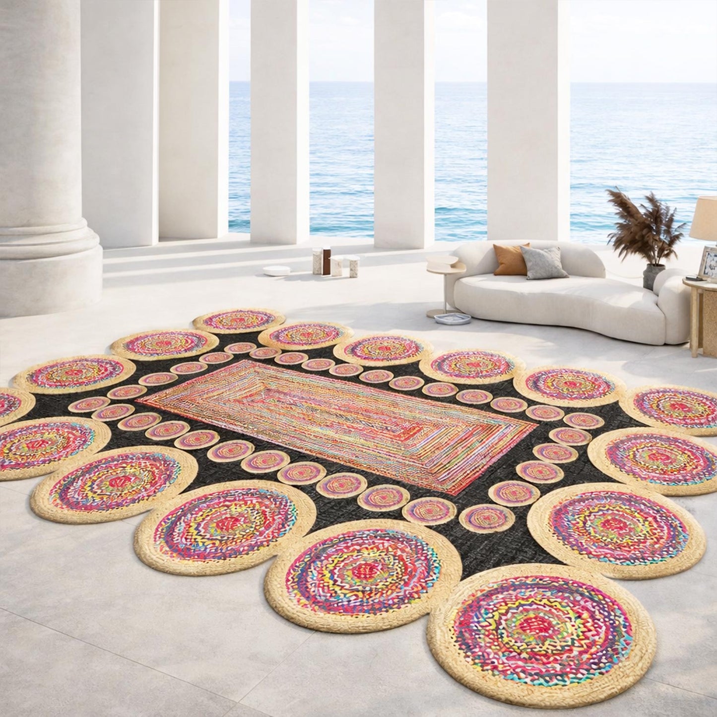 Tapis de Salon Chic Imperméable