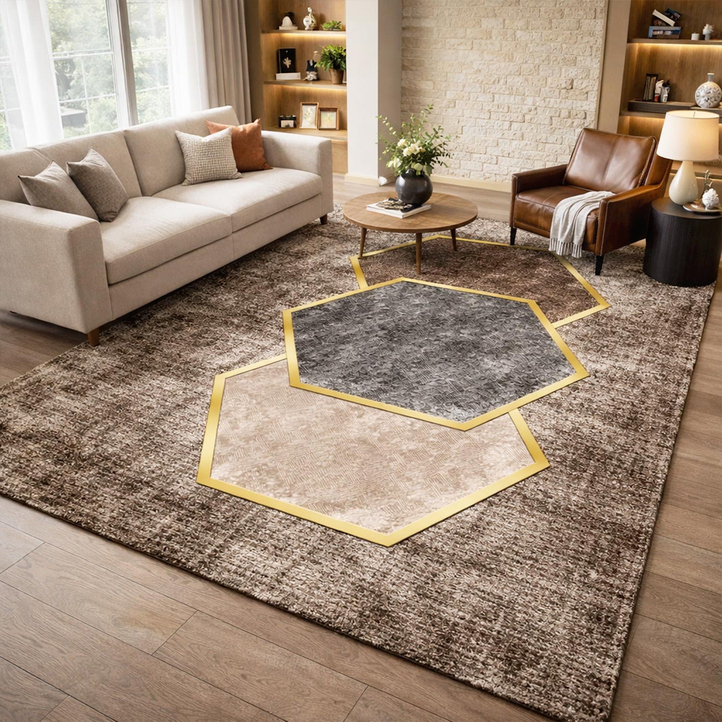 Tapis de Salon Choco Imperméable