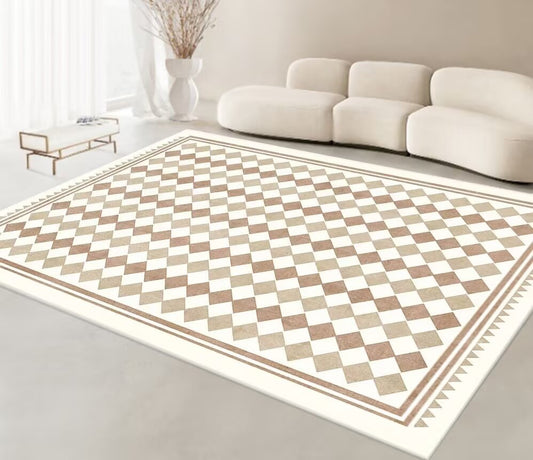 Tapis de Salon Damier Imperméable