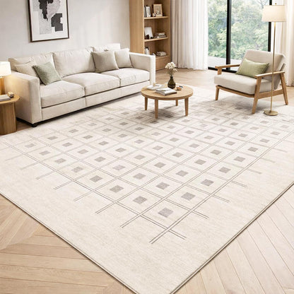 Tapis de Salon Quadrille Imperméable