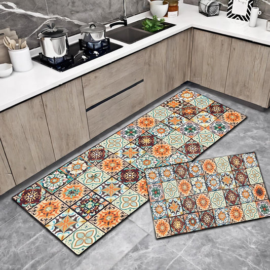 Tapis de Cuisine Mosaique Antidérapant