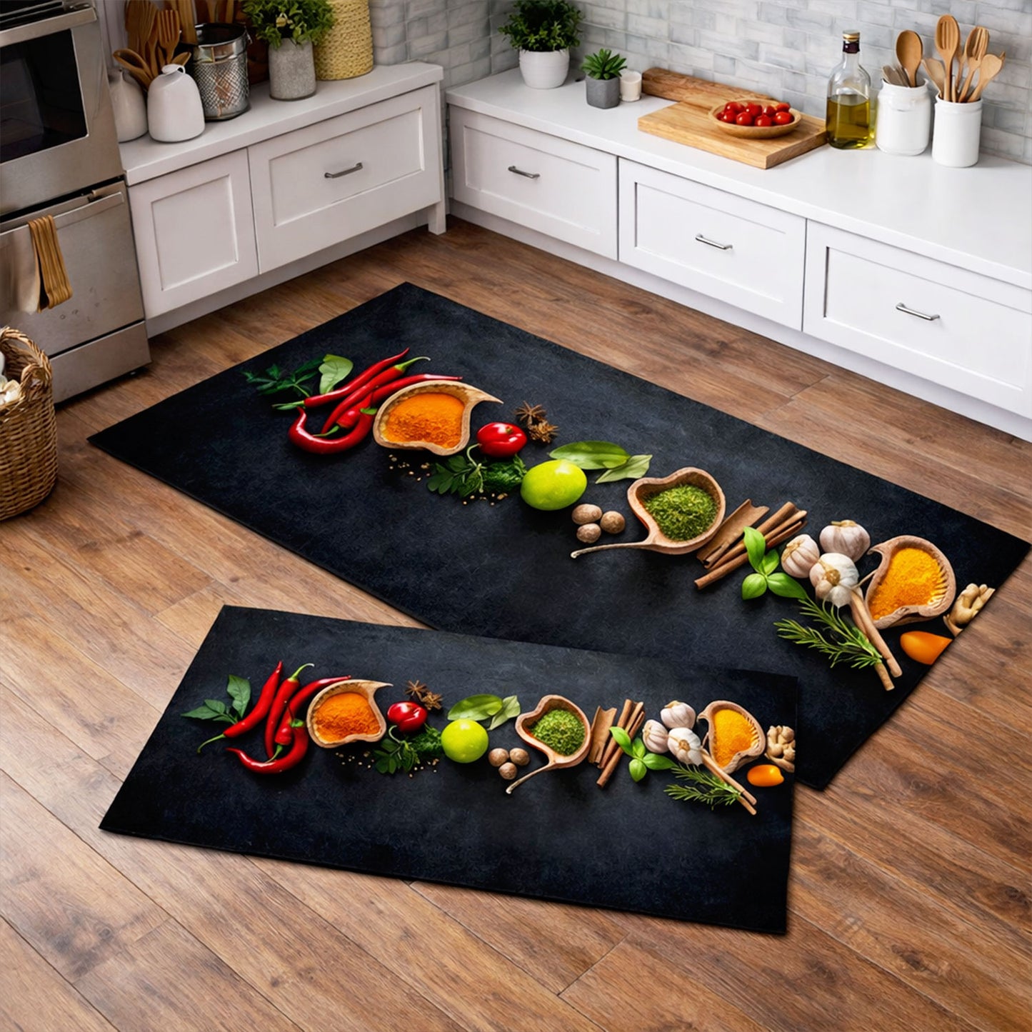 Tapis de Cuisine Pimento Antidérapant