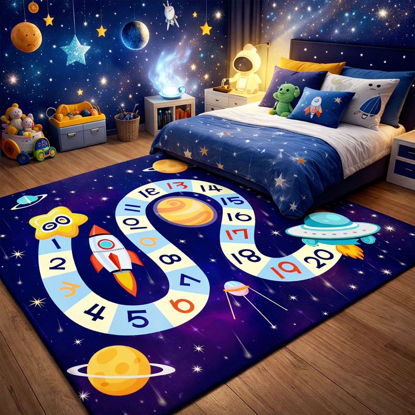 Tapis pour Enfant Astronaute Imperméable