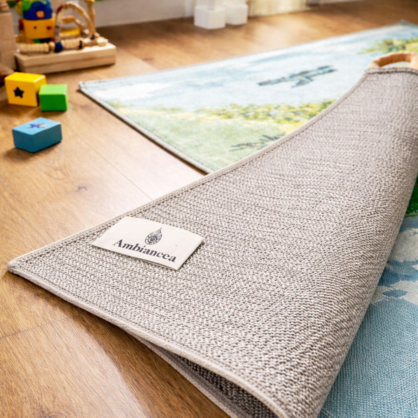 Tapis pour Enfant Marelle Grey Imperméable
