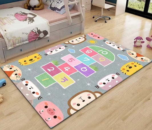 Tapis pour Enfant Marelle Grey Imperméable